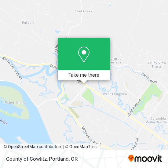 Mapa de County of Cowlitz