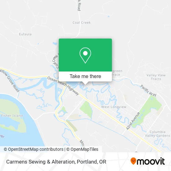 Carmens Sewing & Alteration map