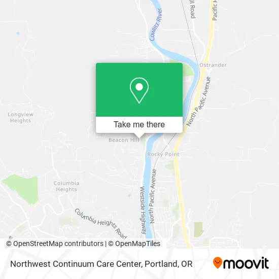Northwest Continuum Care Center map