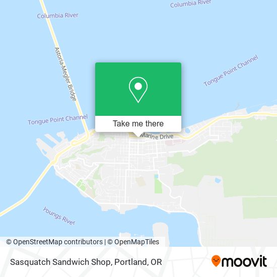 Mapa de Sasquatch Sandwich Shop