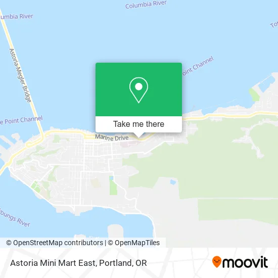 Mapa de Astoria Mini Mart East