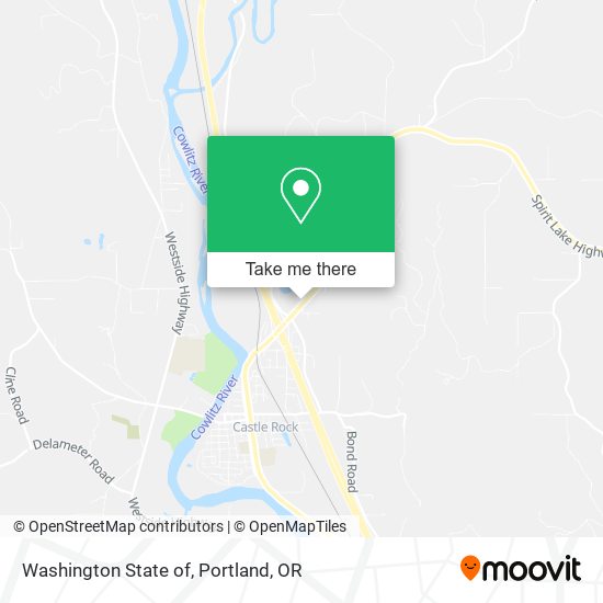 Washington State of map