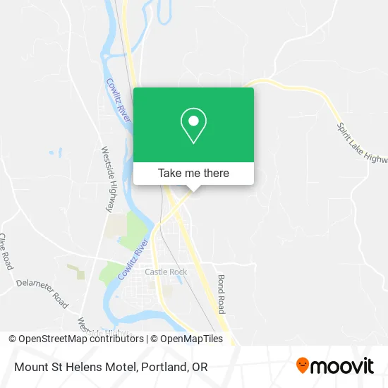 Mount St Helens Motel map