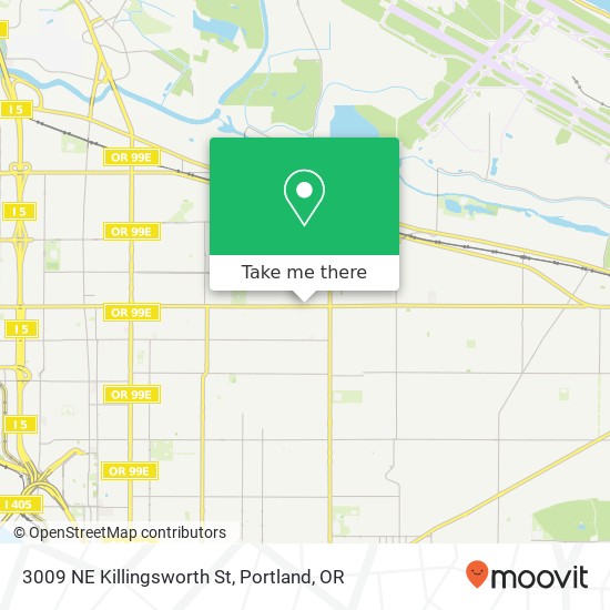 Mapa de 3009 NE Killingsworth St