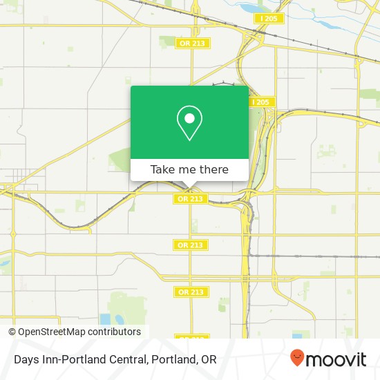 Days Inn-Portland Central map