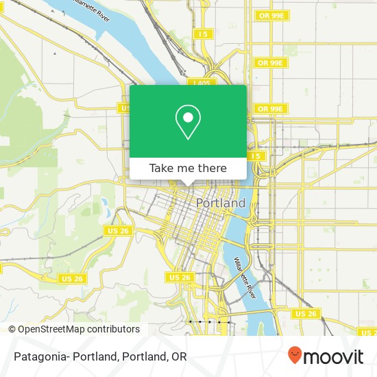 Patagonia- Portland map