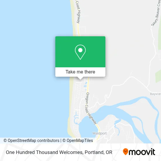 One Hundred Thousand Welcomes map