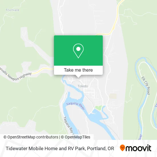 Tidewater Mobile Home and RV Park map