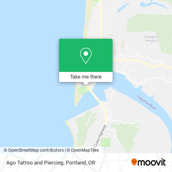 Ago Tattoo and Piercing map