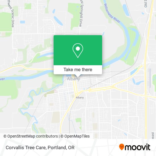Corvallis Tree Care map