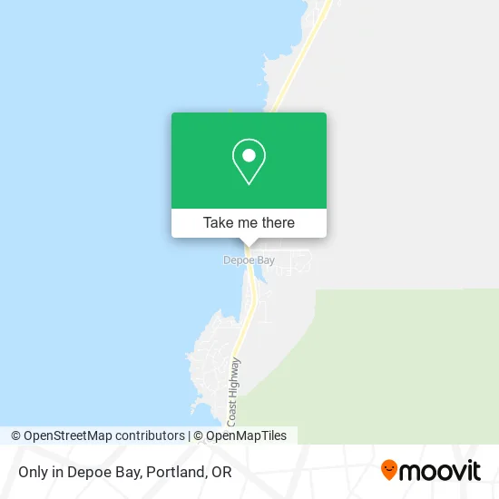 Only in Depoe Bay map