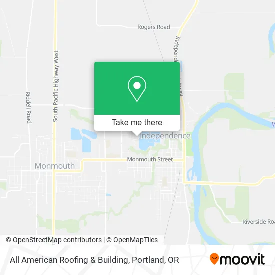 All American Roofing & Building map