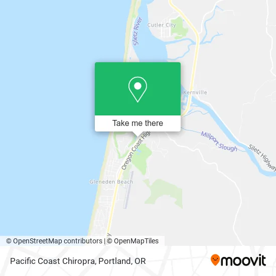 Pacific Coast Chiropra map