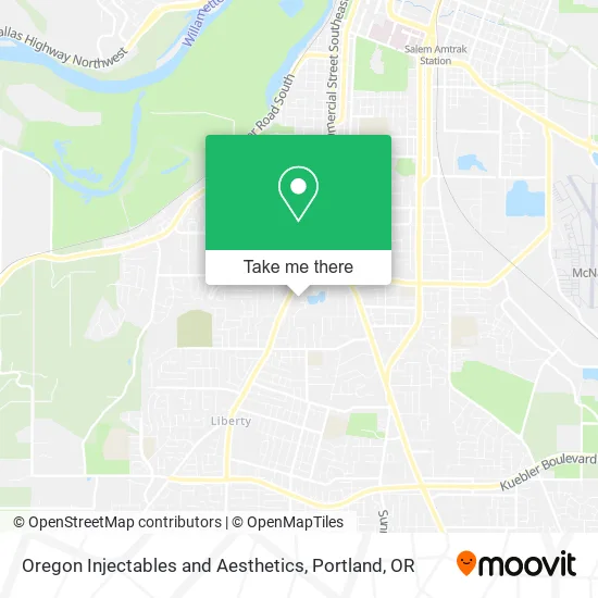 Oregon Injectables and Aesthetics map