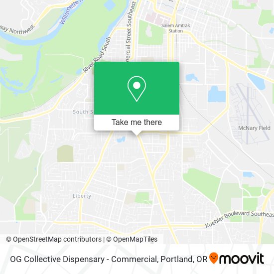 OG Collective Dispensary - Commercial map