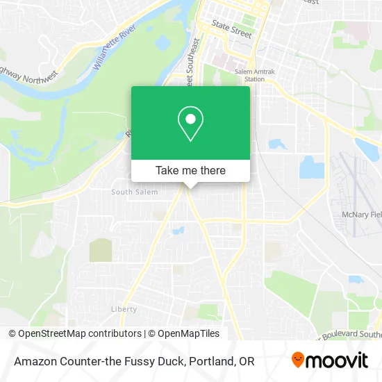 Amazon Counter-the Fussy Duck map