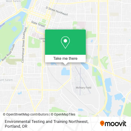 Mapa de Environmental Testing and Training Northwest