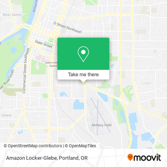 Mapa de Amazon Locker-Glebe