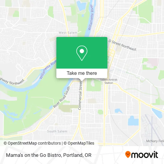 Mama's on the Go Bistro map