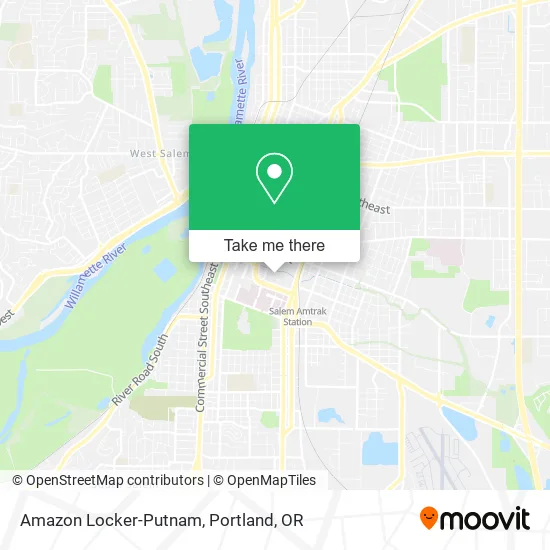 Mapa de Amazon Locker-Putnam