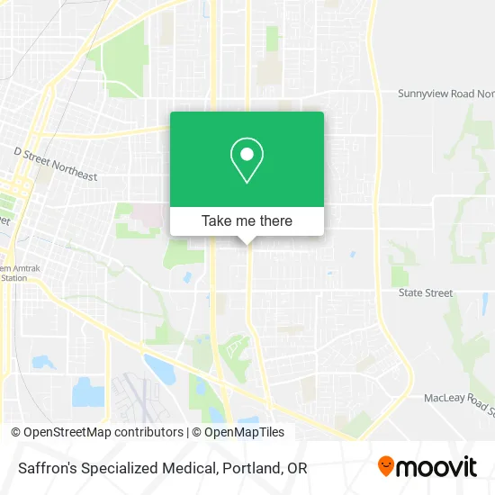 Saffron's Specialized Medical map
