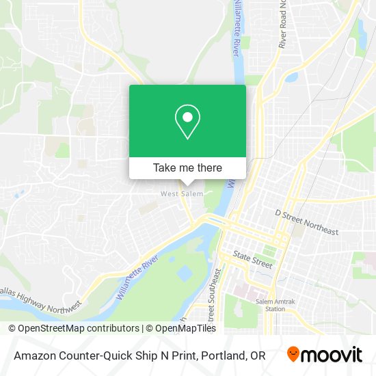 Amazon Counter-Quick Ship N Print map