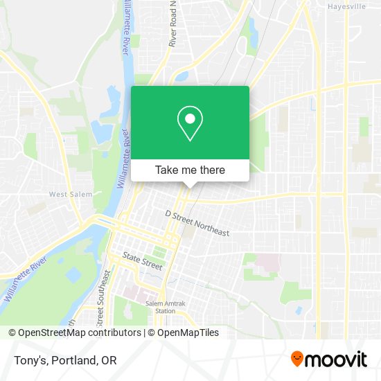 Mapa de Tony's