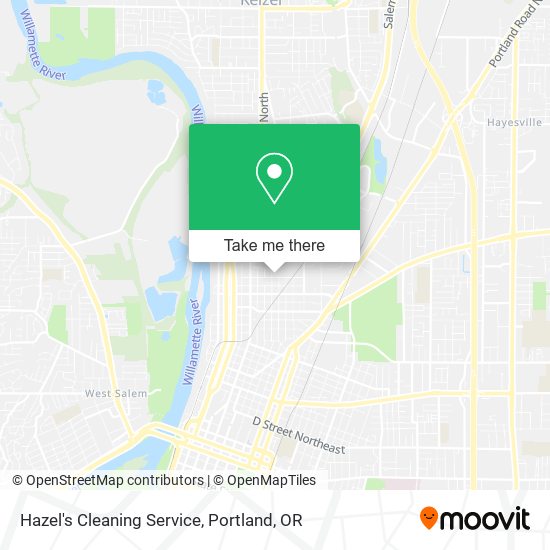 Hazel's Cleaning Service map