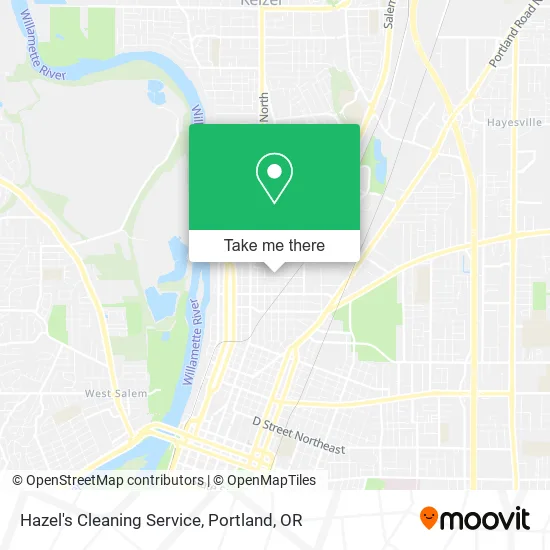Hazel's Cleaning Service map
