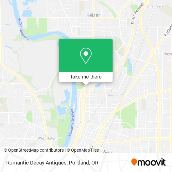 Romantic Decay Antiques map