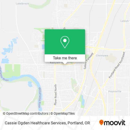 Cassie Ogden Healthcare Services map