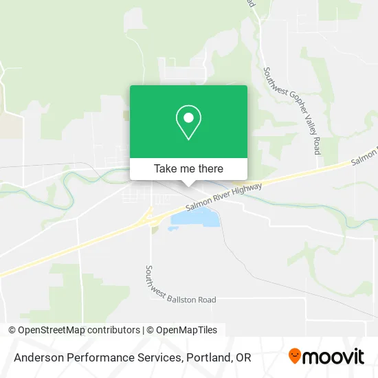 Anderson Performance Services map
