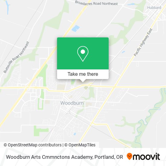 Mapa de Woodburn Arts Cmmnctons Academy