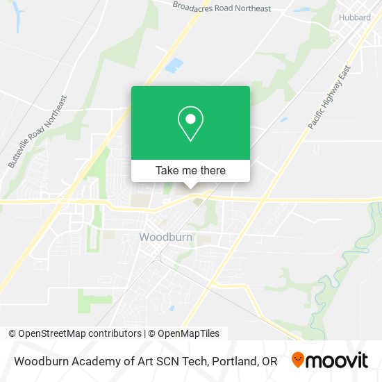 Mapa de Woodburn Academy of Art SCN Tech