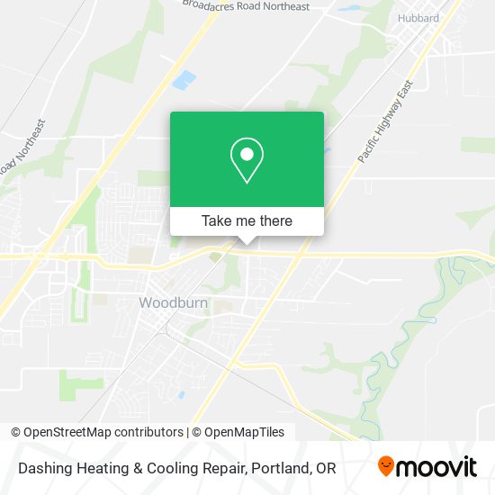 Mapa de Dashing Heating & Cooling Repair