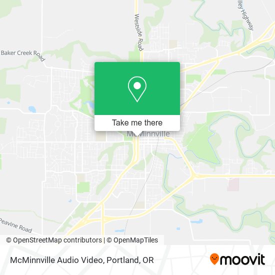 Mapa de McMinnville Audio Video