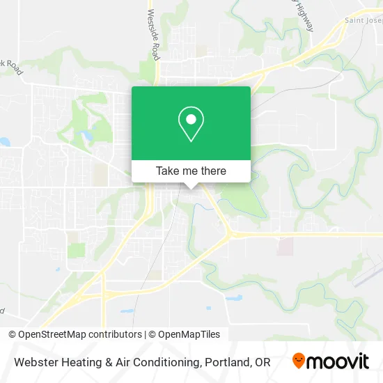 Webster Heating & Air Conditioning map