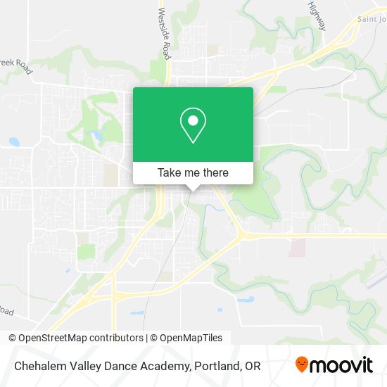 Mapa de Chehalem Valley Dance Academy