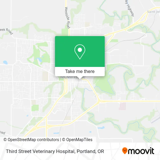 Third Street Veterinary Hospital map