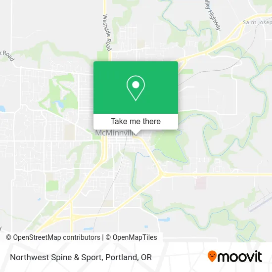 Northwest Spine & Sport map