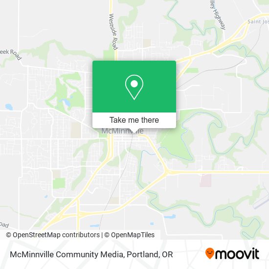 McMinnville Community Media map
