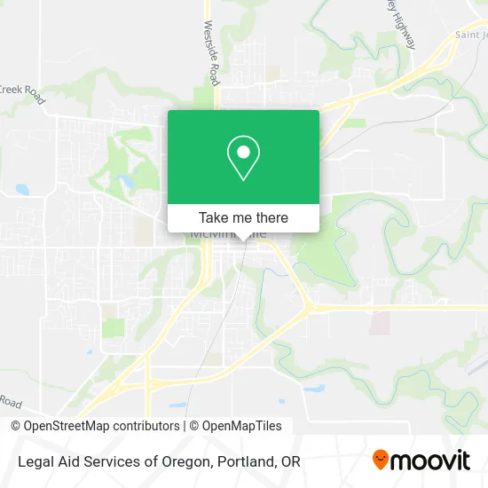 Legal Aid Services of Oregon map