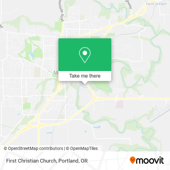 First Christian Church map