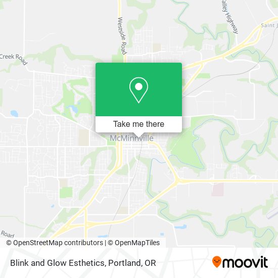 Blink and Glow Esthetics map