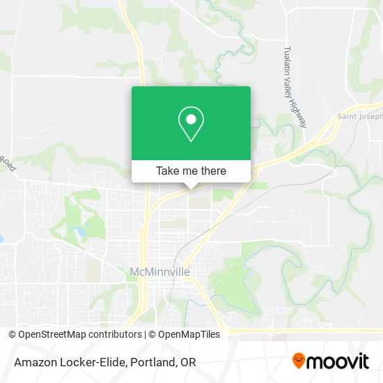 Amazon Locker-Elide map