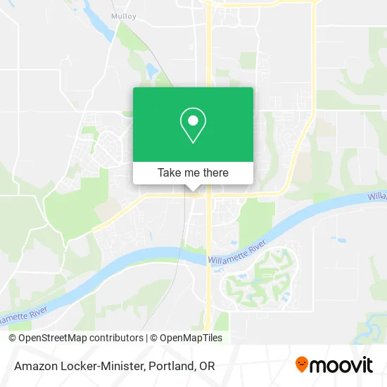 Amazon Locker-Minister map