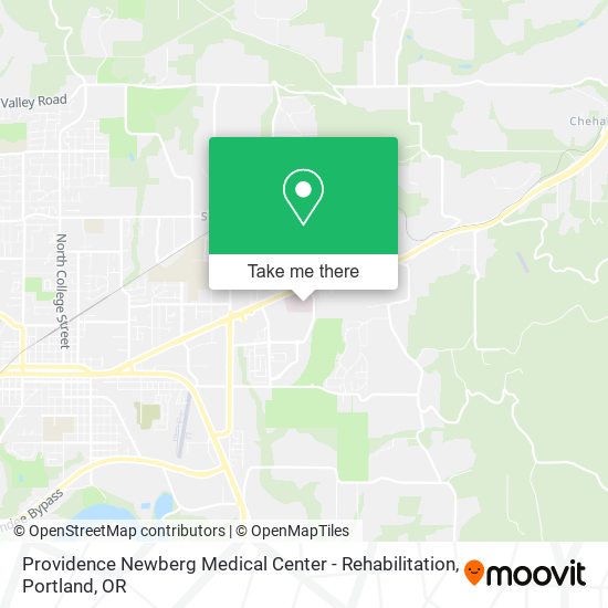 Providence Newberg Medical Center - Rehabilitation map
