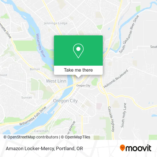 Mapa de Amazon Locker-Mercy