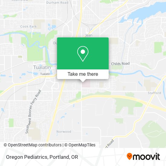 Oregon Pediatrics map