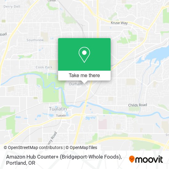 Mapa de Amazon Hub Counter+ (Bridgeport-Whole Foods)